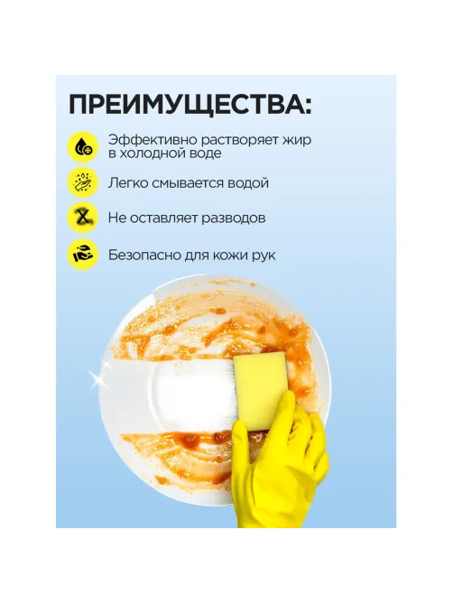 Средство для мытья посуды 500 мл, ЗОЛУШКА 