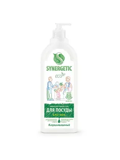 Гель для мытья посуды биоразлагаемый 1 л, SYNERGETIC 