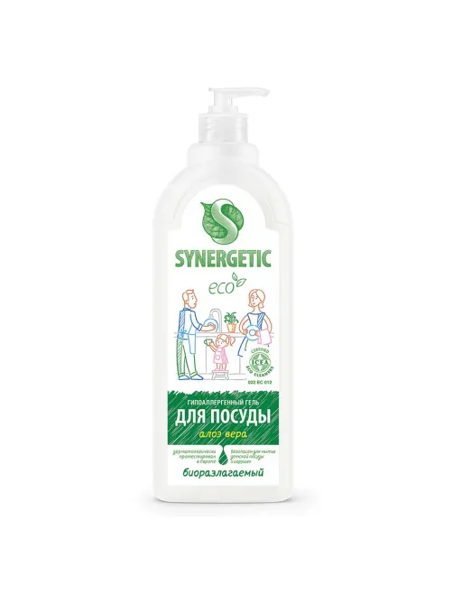 Гель для мытья посуды биоразлагаемый 1 л, SYNERGETIC 