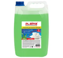 Средство для мытья посуды 5 л, LAIMA PROFESSIONAL концентрат, 