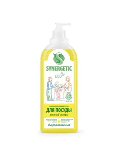 Гель для мытья посуды биоразлагаемый 1 л, SYNERGETIC 