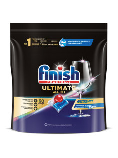 Капсулы для посудомоечных машин 60 шт., FINISH Ultimate 