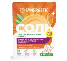 Соль от накипи в посудомоечных машинах 750 г SYNERGETIC, 102752