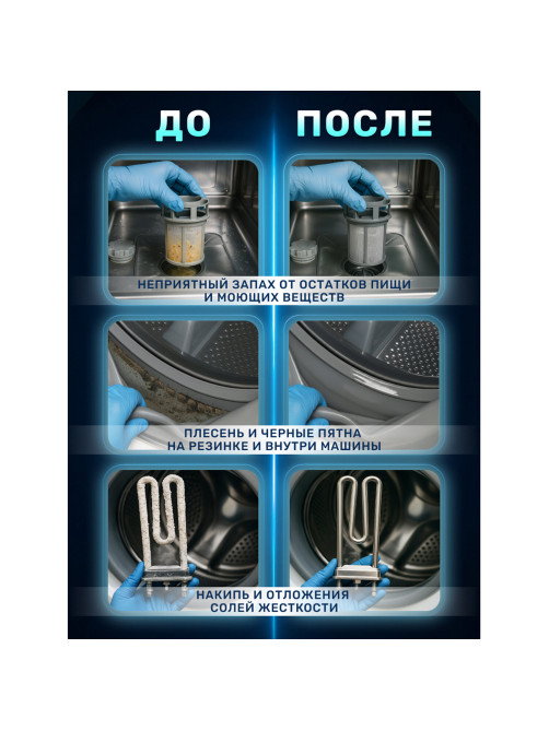 Таблетки для очистки стиральных и посудомоечных машин 30 шт., CLEAN&FRESH, Cd1m30