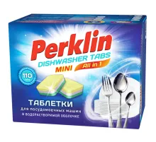 Таблетки для посудомоечных машин MINI TABS 110 шт. PERKLIN (ПЕРКЛИН) 