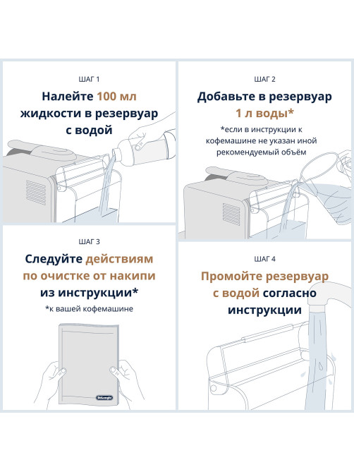 Средство от накипи DELONGHI, 500 мл, DLSC500