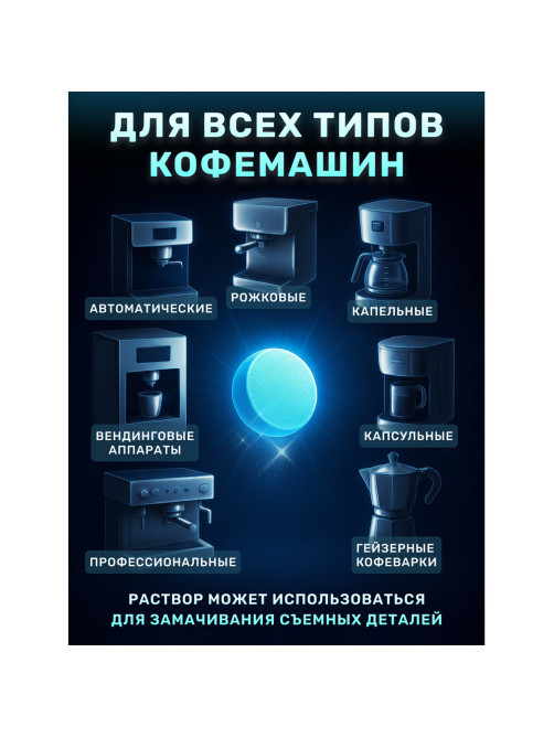 Таблетки для очистки кофемашин 12 шт., CLEAN&FRESH, Ck1m12