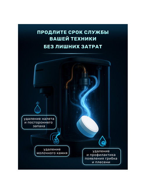 Таблетки для очистки кофемашин 12 шт., CLEAN&FRESH, Ck1m12