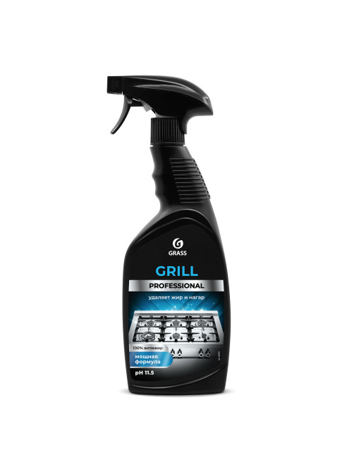 Средство чистящее от жира/нагара 600 мл GRASS GRILL DELICATE PROFESSIONAL, щелочное, распылитель, 125713