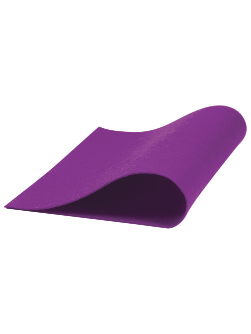 Цветной фетр МЯГКИЙ А4, 2 мм, 5 листов, 5 цветов, плотность 170 г/м2, оттенки фиолетового, ОСТРОВ СОКРОВИЩ, 660645