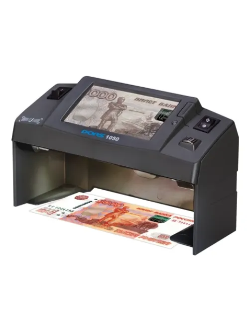 Детектор банкнот DORS 1050A, ЖК-дисплей 11 см, просмотровый, ИК-, УФ-, магнитная, антистокс детекция, FRZ-036283