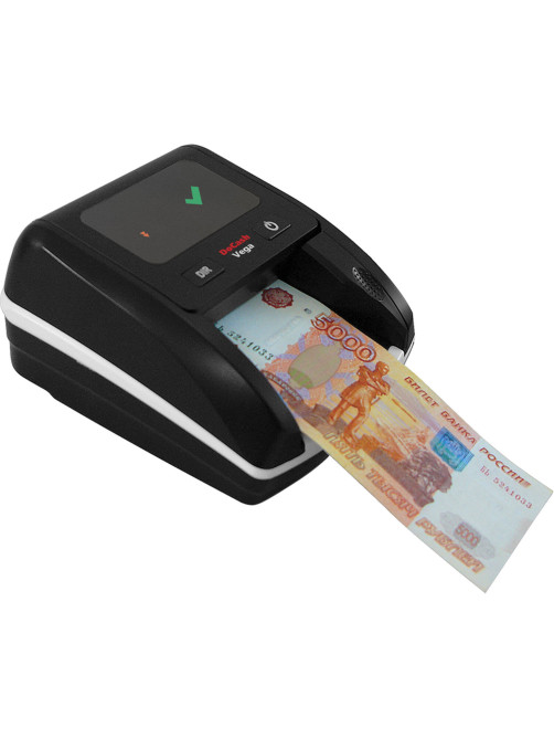 Детектор банкнот DOCASH VEGA, автоматический, ИК, МАГНИТНАЯ, АНТИСТОКС детекция, АКБ, 12398