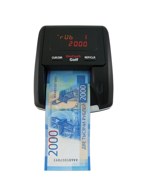 Детектор банкнот DOCASH GOLF, автоматический, ИК, МАГНИТНАЯ, АНТИСТОКС детекция, АКБ, 12399