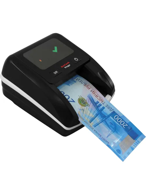 Детектор банкнот DOCASH VEGA, автоматический, ИК, МАГНИТНАЯ, АНТИСТОКС детекция, АКБ, 12398