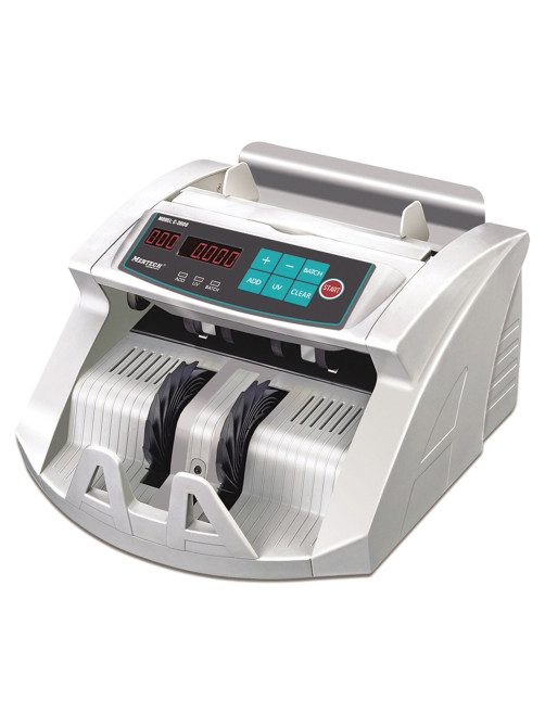 Счетчик банкнот MERTECH C-3000 WHITE, 1000 банкнот/мин, ИК, УФ детекция, фасовка, белый, 5517