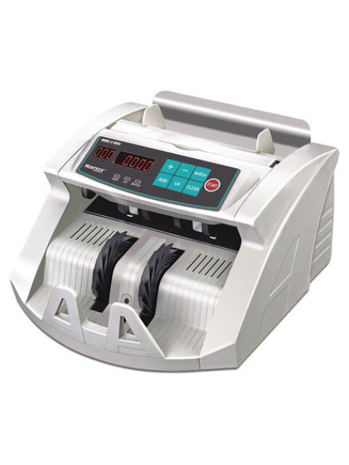 Счетчик банкнот MERTECH C-3000 WHITE, 1000 банкнот/мин, ИК, УФ детекция, фасовка, белый, 5517