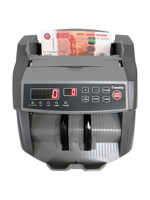 Счетчик банкнот CASSIDA 5550 UV DL, 1000 банкнот/мин, УФ-детекция, фасовка
