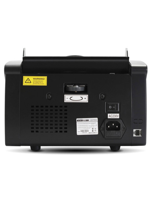 Счетчик банкнот MERTECH C-3000 BLACK, 1000 банкнот/мин, ИК, УФ детекция, фасовка, чёрный, 5515