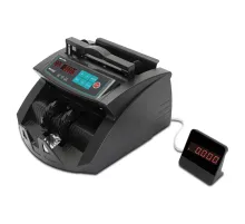 Счетчик банкнот MERTECH C-3000 BLACK, 1000 банкнот/мин, ИК, УФ детекция, фасовка, чёрный, 5515