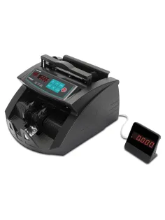 Счетчик банкнот MERTECH C-3000 BLACK, 1000 банкнот/мин, ИК, УФ детекция, фасовка, чёрный, 5515