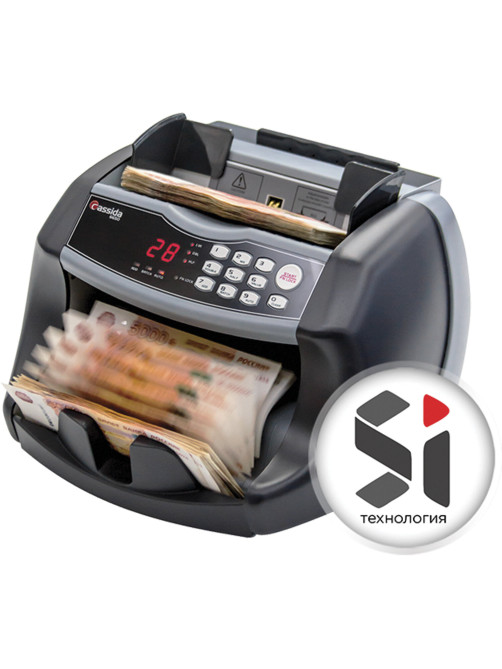 Счетчик банкнот CASSIDA 6650 UV, 1200 банкнот/мин., УФ детекция, фасовка, 126