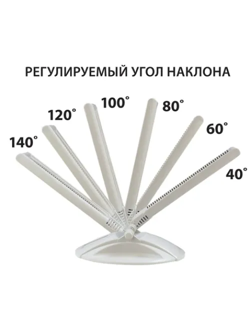 Демосистема настольная на 10 панелей, с 10 цветными панелями А4, серая, BRAUBERG 