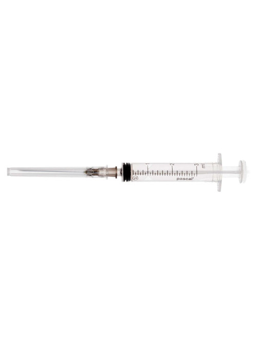 Шприц 3-х компонентный PASCAL, 3 мл, КОМПЛЕКТ 10 шт., в коробке, игла 0,7х40 - 22G, 120307