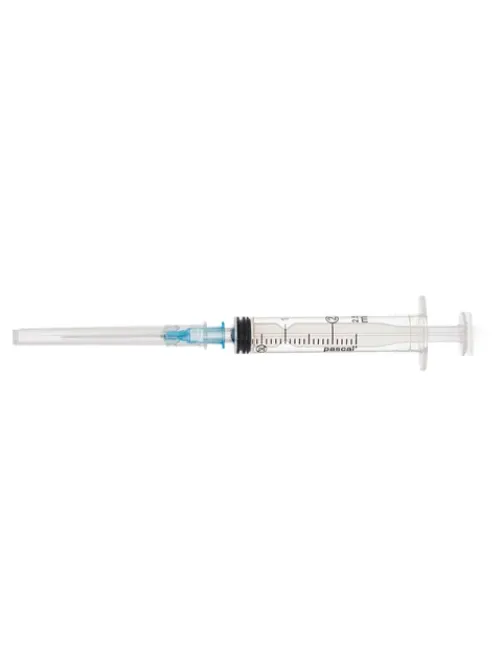 Шприц 3-х компонентный PASCAL, 2 мл, КОМПЛЕКТ 10 шт., в коробке, игла 0,6х30 - 23G, 120205