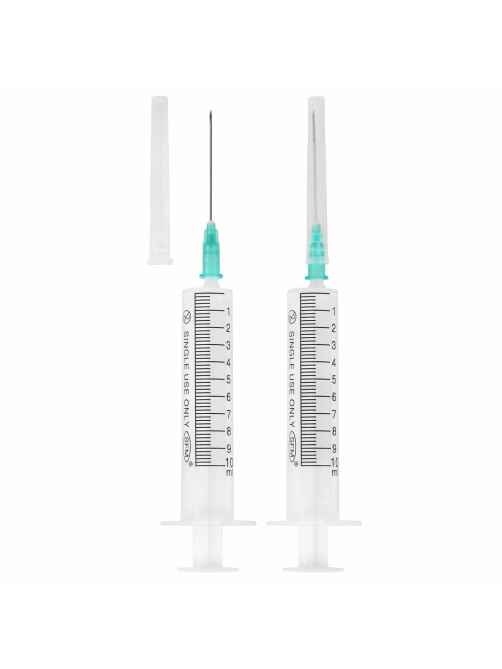 Шприц 2-х компонентный SFM, 10 мл, КОМПЛЕКТ 100 шт, в коробке, игла 0,8х40 - 21G, 534272