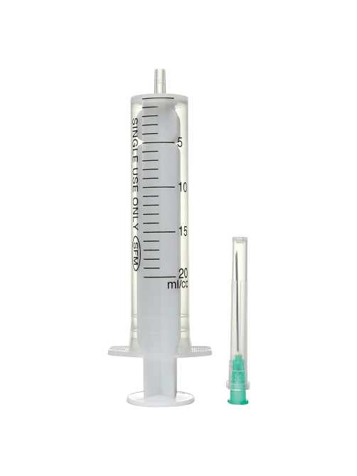 Шприц 2-х компонентный SFM, 20 мл, КОМПЛЕКТ 50 шт., в коробке, игла 0,8х40 - 21G, 534273