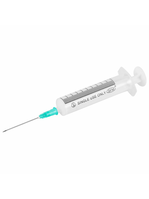 Шприц 2-х компонентный SFM, 10 мл, КОМПЛЕКТ 100 шт, в коробке, игла 0,8х40 - 21G, 534272