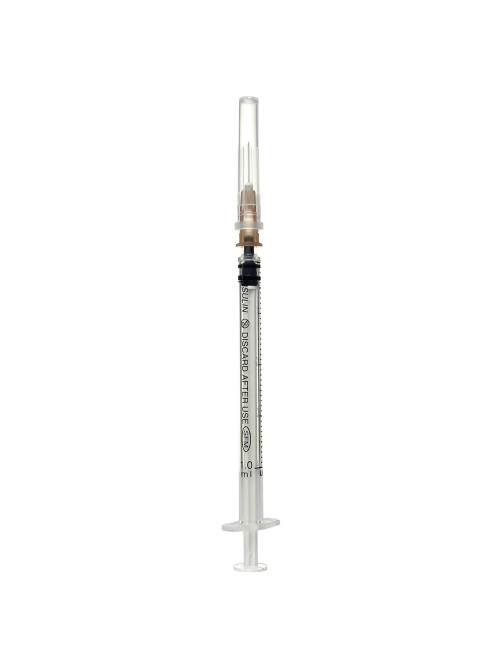 Шприц инсулиновый SFM, 1 мл, КОМПЛЕКТ 100 шт. в коробке, U-40, игла 0,45х12 - 26G, 534200
