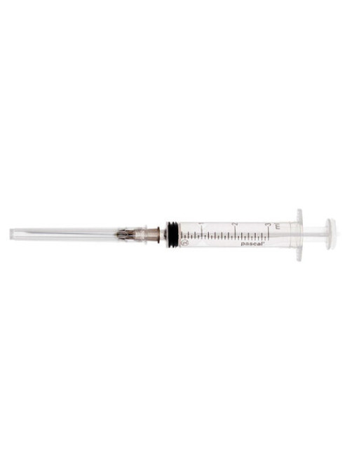 Шприц 3-х компонентный PASCAL, 3 мл, КОМПЛЕКТ 10 шт., в коробке, игла 0,7х40 - 22G, 120307