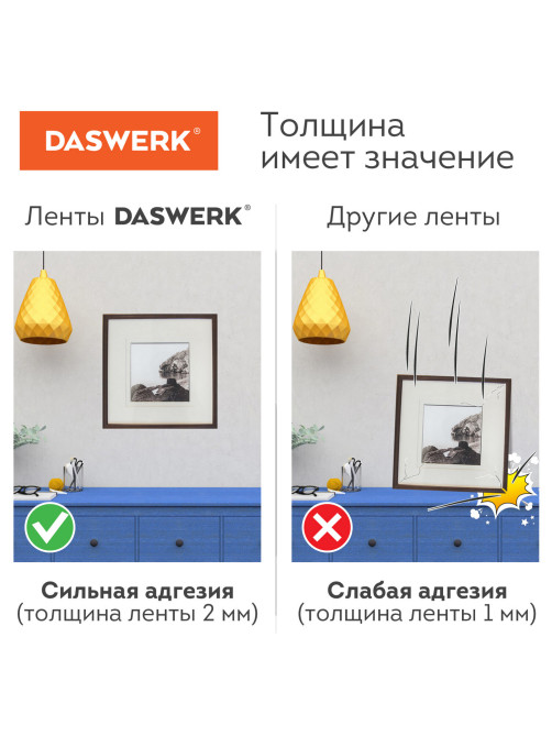 Многоразовая двухсторонняя прозрачная крепежная лента 