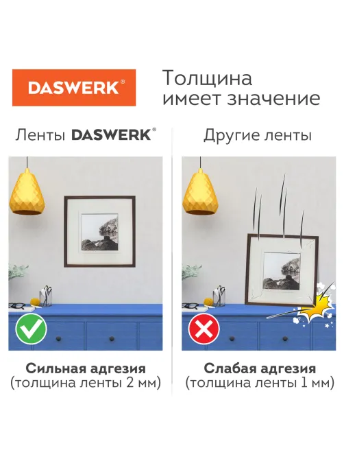 Многоразовая двухсторонняя прозрачная крепежная лента 
