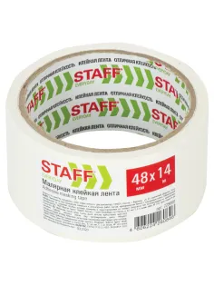 Клейкая лента малярная креппированная 48 мм x 14 м, STAFF, 229060