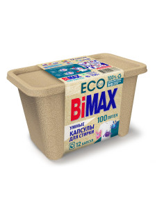 Капсулы для стирки белья 12 шт., BIMAX ЭКО 