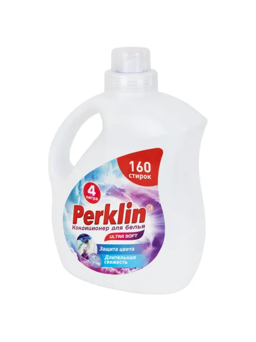 Кондиционер для белья, 160 стирок, 4 л, PERKLIN (ПЕРКЛИН) SUPER SOFT, 609781