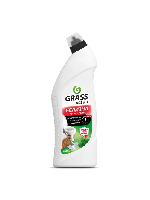 Средство для отбеливания, дезинфекции и уборки 700 мл GRASS БЕЛИЗНА, гель, 126120