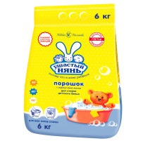 Стиральный порошок для всех типов стирки 6 кг, УШАСТЫЙ НЯНЬ, 1015