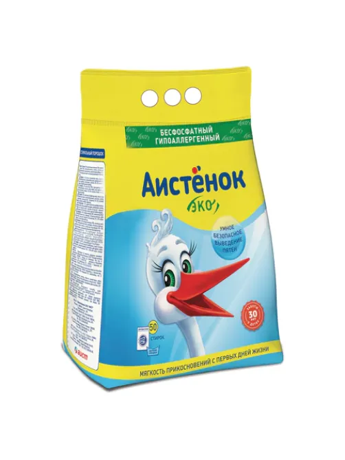 Стиральный порошок для всех типов стирки, 4 кг, АИСТЁНОК 