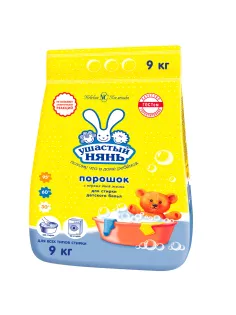 Стиральный порошок для всех типов стирки 9 кг, УШАСТЫЙ НЯНЬ, 10168, 01016