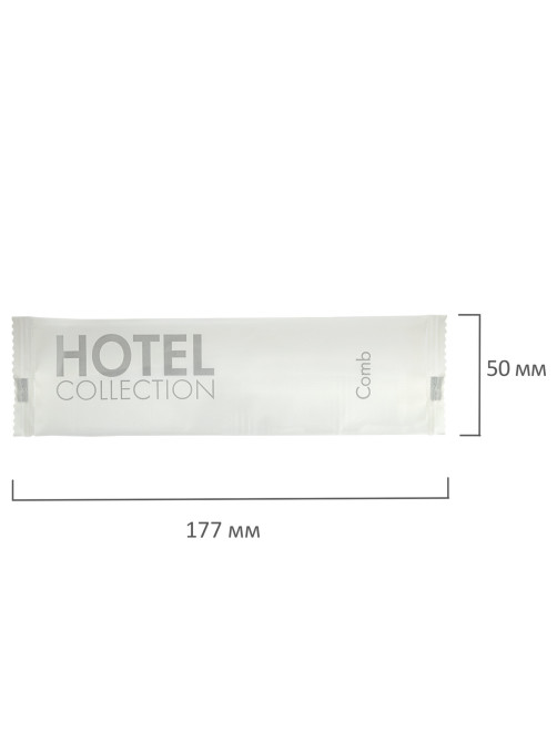 Расчёска КОМПЛЕКТ 500 шт., HOTEL COLLECTION, саше, флоупак, 2000319/1