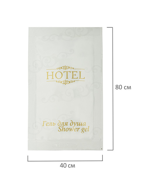 Гель для душа одноразовый 10 мл, КОМПЛЕКТ 500 шт., HOTEL, саше, флоупак, 2000113