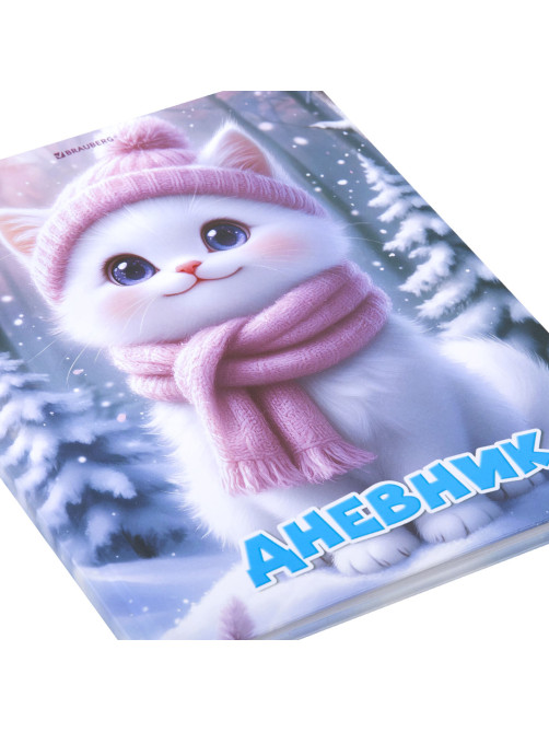 Дневник 1-4 класс 48 л., твердый, BRAUBERG, глянцевая ламинация, с подсказом, 