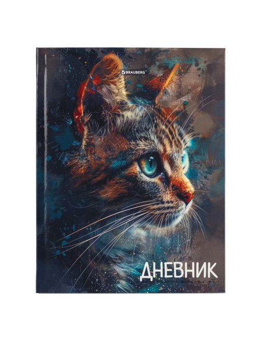 Дневник 5-11 класс 48 л., гибкая обложка, BRAUBERG, глянцевая ламинация, с подсказом, 