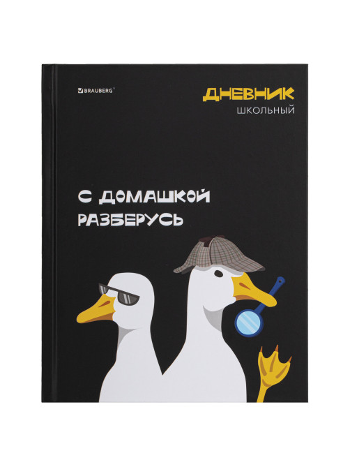 Дневник 5-11 класс 48 л., твердый, BRAUBERG, матовая ламинация, с подсказом, 
