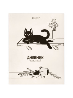 Дневник 5-11 класс 48 л., твердый, BRAUBERG, выборочный лак, с подсказом, 
