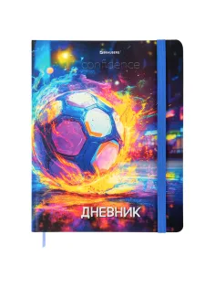 Дневник 1-11 класс 48 л., твердый, BRAUBERG, матовая ламинация, резинка, закладка-ляссе, с подсказом, 