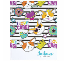 Дневник 1-11 класс 40 л., твердый, BRAUBERG, глянцевая ламинация, 